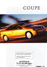 2001 Opel Astra Coupe German Prospekt Sales Brochure picture