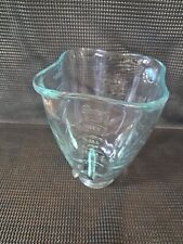 Vintage Osterizer Blender Dual Range 10 Blue Glass Pitcher Only 533-14f Retro  picture