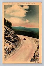 Along A CA-California Scenic Mountain Drive, Antique Vintage Souvenir Postcard picture