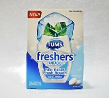 Tums Freshers Antacid Cool Mint 25 Chewable Expired 11/2013 Prop  picture