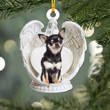 Chihuahua Dog Angel Wings Ornament, Chihuahua Dog Hanging Ornament, Chihuahua picture