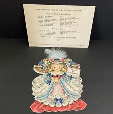 Hallmark Vintage 1947 Paper Doll Card Ann Of England #24 Dolls Of The Nations picture