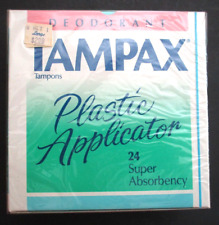 Vintage 1990 Tampax Plastic Applicator Tampons New/Sealed picture