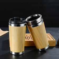 Bamboo Coffee Cup - Eco-Friendly Reusable Travel Mug with Lid - Sustainable & St picture