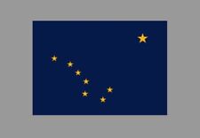Alaska State Flag Die Cut Glossy Fridge Magnet picture