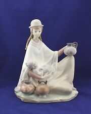 Lladro Porcelain Figurine Peruvian Girl With Baby #4822 La Cacharrera MINT w/Box picture