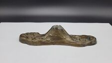 Rare Vintage Japanese Brass Mt. Fuji Paperweight by Army Factory, 5 3/8