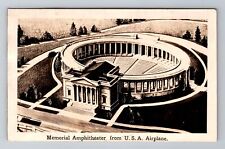 Arlington VA-Virginia RPPC Memorial Amphitheater From Airplane, Vintage Postcard picture