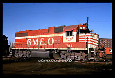 (MZ) DUPE TRAIN SLIDE GULF MOBILE & OHIO (GM&O) 744 ROSTER picture