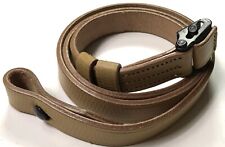 WWII GERMAN MP LEATHER CARRY SLING-NATURAL LEATHER picture