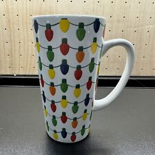 SCM Home Christmas Holiday Lights Mug 6 in Tall Stoneware Coffee Cocoa picture