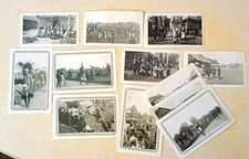 Lot of (12) Vintage New Guinea Native Celebration Photos Military Soldiers picture