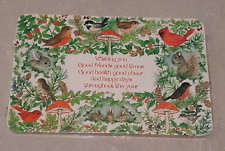 New Vintage Hallmark Christmas Postcards Sealed 20 Pack Birds Mushrooms Pinecone picture