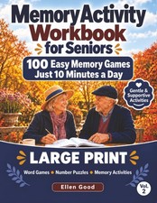 Memory Activity Workbook For Seniors Volume 2: 100 Easy Brain Games to Improve M picture