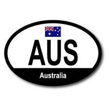 Australia Australian Euro Oval Magnet Decal, 4x6 Inches, Automotive Magnet picture