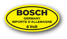 Vintage VW Bosch 6 Volt Coil DECAL STICKER FITS KHARMAN GIA BEETLE GHIA TYPE 1 picture