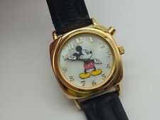 VINTAGE Mickey Mouse Disney MUSICAL SII Seiko Watch RARE LOOK FAUX PEARL DIAL picture