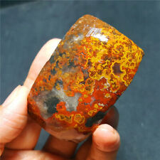 RARE 76g Natural rough Warring States Red Agate Crystal Healing 4198+ picture