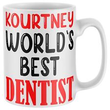 Customized Worlds Best Dentist Mug Custom Mugs Gifts Teeth Job Birthday Funny picture