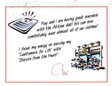 Atkins Diet Success, Service from the Heart - 2002 Postcard picture