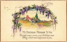 Vintage Postcard- My Birthday Message to You. picture