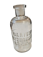 BARIUM HYDROXIDE  Ba (OH)2   Reagent apothecary chemical lab bottle picture