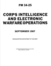 166 page FM 34-25 CORPS Intelligence Electronic Warfare Operations Manual on CD picture