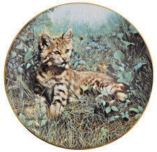 Nature's Lovables Bobcat Collector Plate Wildlife By Charles Frace' #374B picture