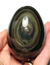 Large A-Grade Rainbow Obsidian Crystal Egg 70mm gemstone eggs crystals WS11.OB5 picture