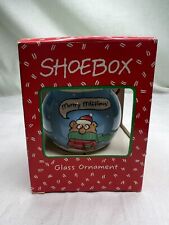 Hallmark Shoebox Greetings Holiday Glass Ball Christmas Ornament 1991 FAST Ship picture