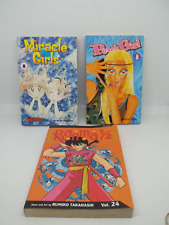Lot of 3 Manga book lot Peach Girl, Miracle Girls, Ranma 1/2 picture
