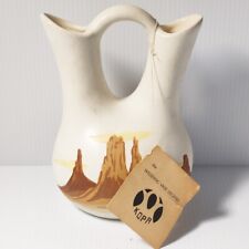 Kopa Pottery Southwest Desert Wedding Vase Brown Cream Neutral Tones  picture
