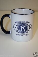 WOW Nice Kiwanis Club of Mckinleyville CA Fraternal Logo Ceramic Coffee Mug Rare picture
