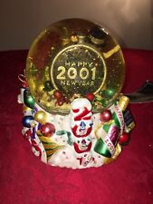 Christopher Radko Glitter Snow Globe Blower Musical in Box New Year 2001 Holiday picture