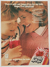 Original Vintage Print Ad 1984 Sugar Free Kool-Aid for Kids with Vitamin C picture