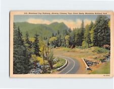 Postcard Newfound Gap Highway Chimney Tops Great Smoky Mts. National Park USA picture