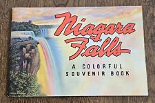 Vintage 1937 NIAGARA FALLS Colorful Souvenir Booklet picture