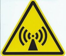 4.5in x 4in Antenna Radiation Sign Decal Sticker Business Signs Decals Stickers picture