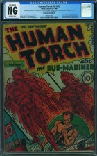 1940 Marvel Timely Comics Human Torch 1 CGC NG. 1st Appearance of Toro picture