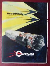 10/1956 PUB ORENDA ENGINES MALTON CANADA IROQUOIS TURBOJET ORIGINAL AD picture