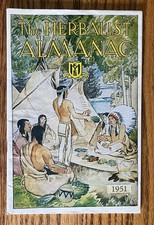 Vintage The Herbalist Almanac 1951 Herbal Remedies,Weather,Advertising & Recipes picture