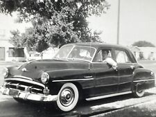 PG Photograph Handsome Young Man In Cool Old Car Artistic Side View 1950's picture