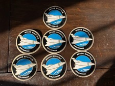 Vintage Grumman Space Shuttle NASA Aerospace Decal Sticker Lot of 7 picture