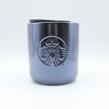Starbucks Mermaid Tumbler Black Iridescent Siren Logo Ceramic 2020 Mug 8 oz NWT picture