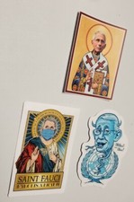 Vaccine Salesman 💉 ARREST FAUCI VARIETY PACK LOT OF 3 stickers  picture