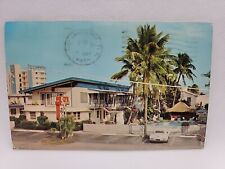 Vintage Postcard Sea Village Apartment Hotel Fort Lauderdale Florida Corvette picture