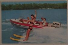 R327-1 Chrome 3.5 x 5.5 Water Skiing Boats Vacation picture