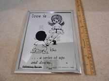 Vintage 1970 Kim Casali LOVE IS Mirror Reflection Ent. Inc. 1970 Teeter totter picture
