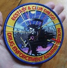 DEA Ecstasy & Club Drugs Unit REAPER Shoulder Jacket Patch Iron On picture
