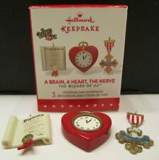 2015 Hallmark Wizard of Oz - A Brain, A Heart, The Nerve Miniature Ornament Set picture
